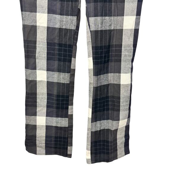 NWT Urban Outfitters Tasha High Rise Kick Flare Pants Black Plaid Motif Size XS - Picture 5 of 10